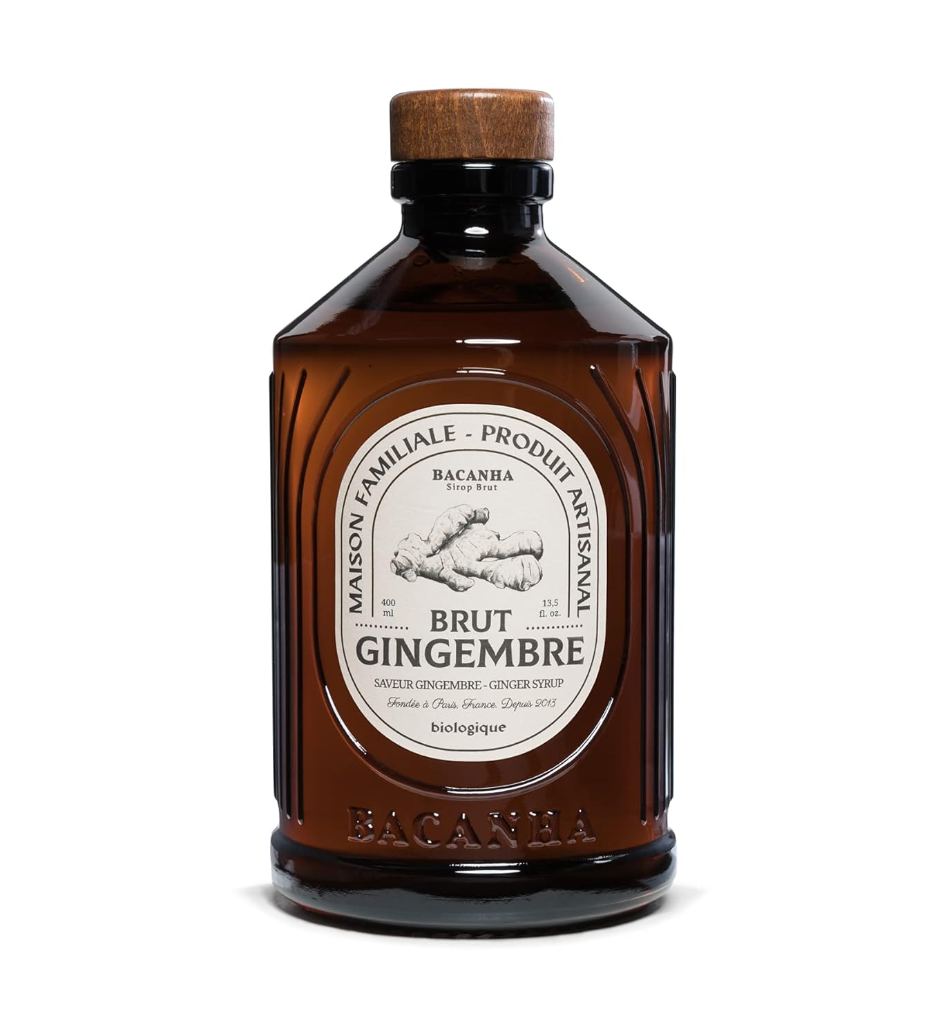 Sirop Bacanha Gingembre Brut - Biologique - 400ml