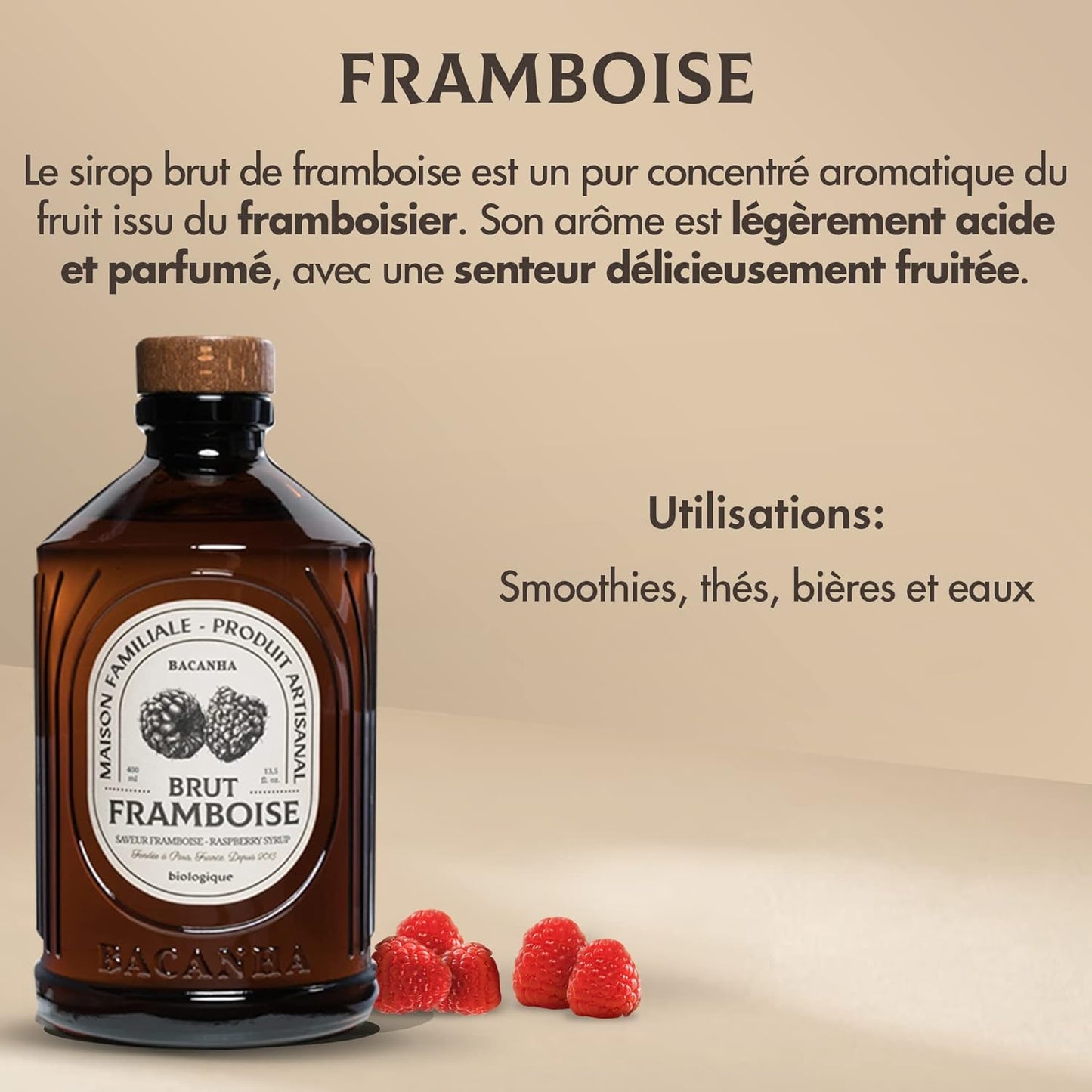 Sirop bacanha Framboise