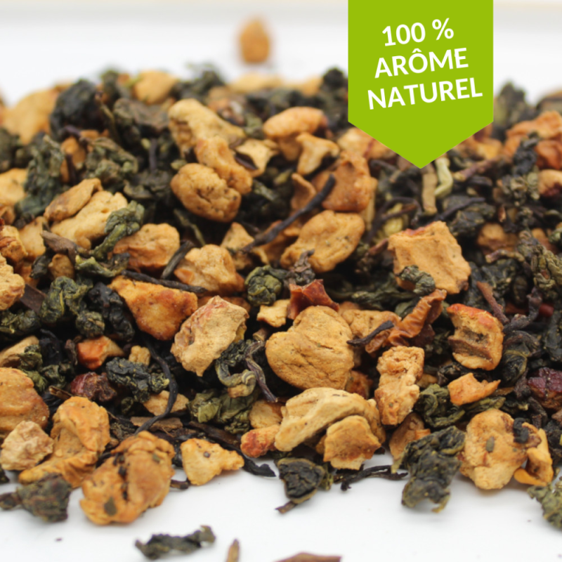 thé oolong tartelette-pomme-cannelle-tonka