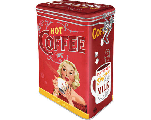 Boite à café rétro "Hot Coffee Now" Vays Artisan Torréfacteur