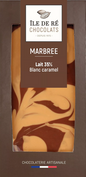tablette Lait 35% marbrée Blanc Caramel 