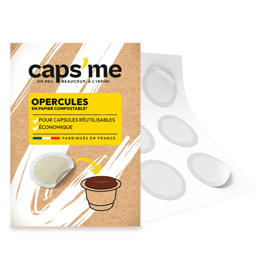 Opercules capsules Caps me, capsules réutilisable compatibles nespresso