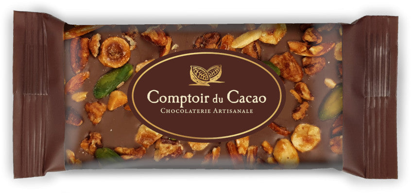 Tablette Lait fruits sec scaramelises