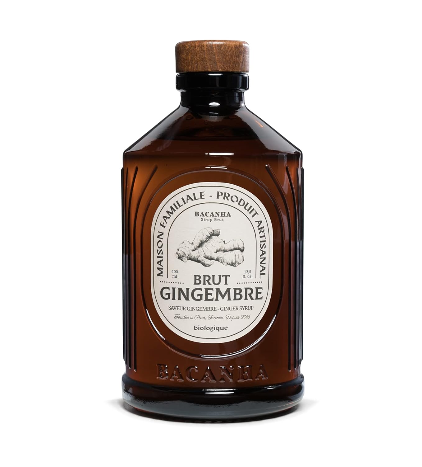 Sirop Bacanha Gingembre Brut - Biologique - 400ml 