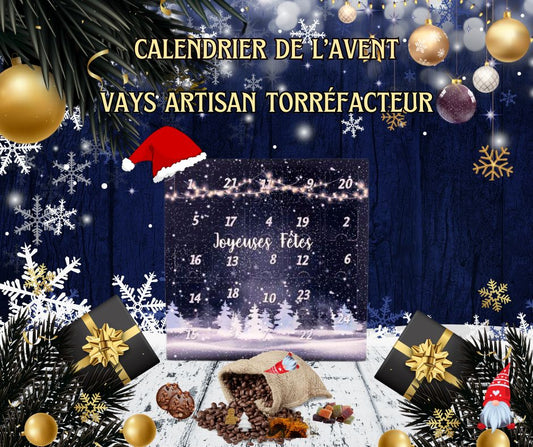 calendrier de l'avent de café vays artisan torréfacteur made in marne Montmirail + chocolat bean to bar