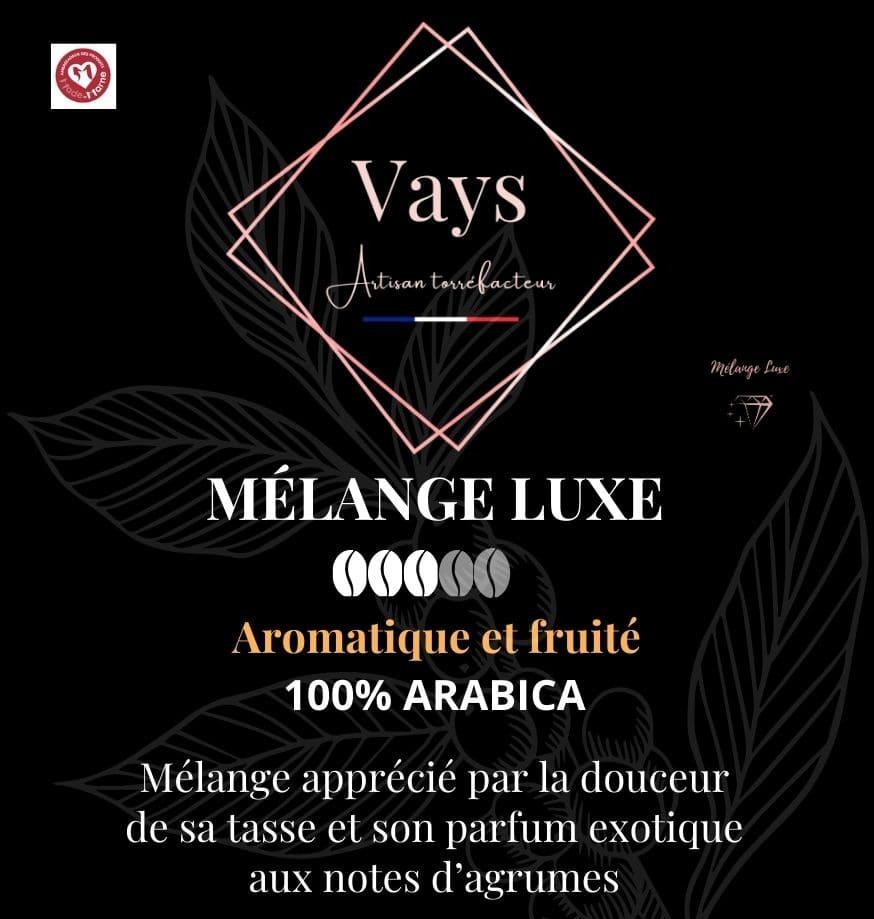 Café Mélange LUXE, assemblage de 4 arabica, label made in Marne