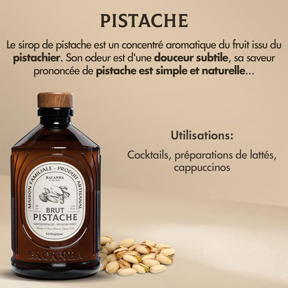 Sirop Bacanha Pistache Brut - Biologique - 400ml 