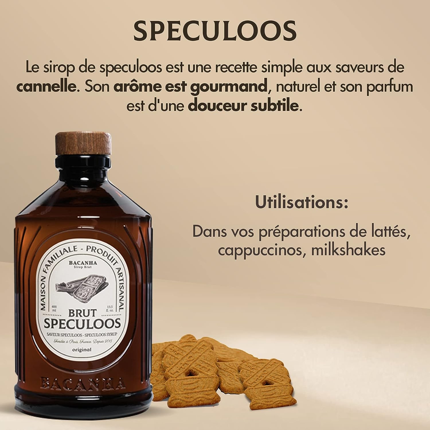 Sirop bacanha Speculoos Brut 