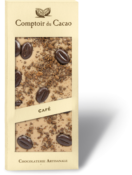 Tablette au chocolat Blond café - comptoir du cacao Vays Artisan Torréfacteur