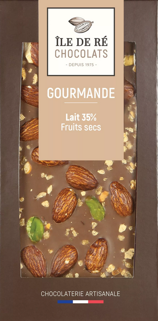 tablette Lait 35% Fruits Secs