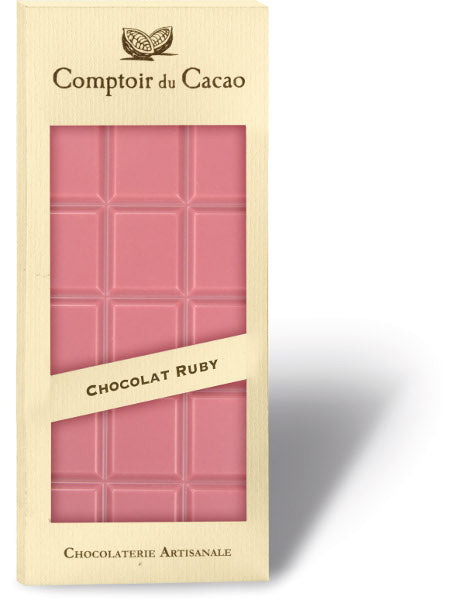 Tablette au chocolat Ruby - comptoir du cacao Vays Artisan Torréfacteur