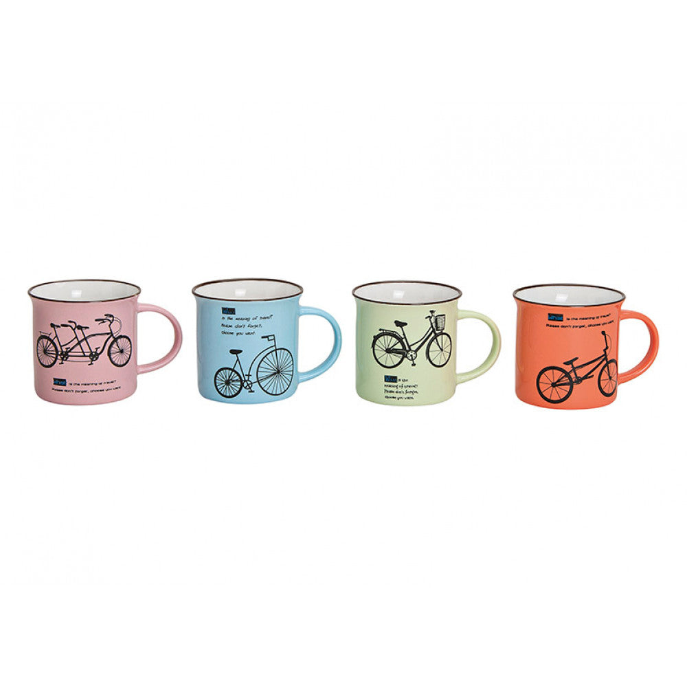 TASSE Vintage BICYCLETTE EN PORCELAINE 